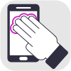 Four finger tap - Gesture
